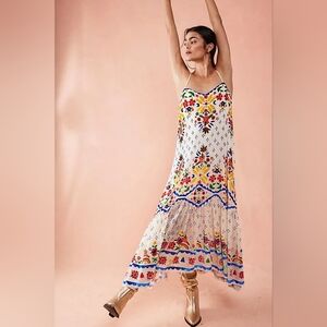 FREE PEOPLE Forever Folklore Maxi Dress Size XS